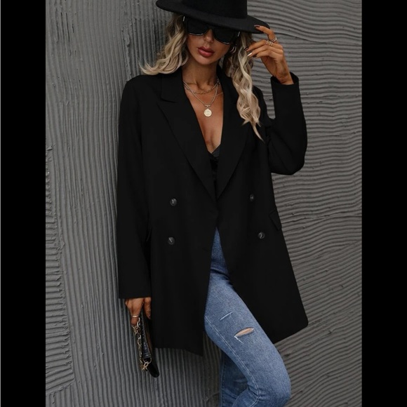 BRAND NEW Lapel Neck Double Breasted Blazer - Picture 5 of 9